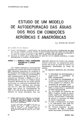 ESTUDO DE uivi ivioDELo DE AuToDEPURA&ccedil;&Atilde;o