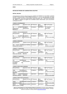 Edital EDITAIS DE PEDIDO DE CANDIDATURA COLETIVO EDITAL