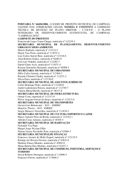 Portaria N&ordm; 66456/2006 - Prefeitura Municipal de Campinas