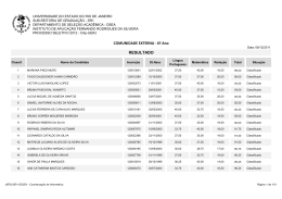 Listagem de classificação - CAp-UERJ