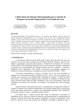 A Relev&acirc;ncia do Sistema Informatizado para Controle de