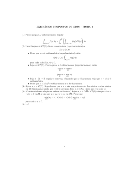 EXERCÍCIOS PROPOSTOS DE EDPS - FICHA 4 (1) Prove que para