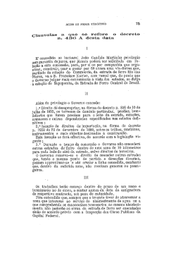 Olausulazs a, que se refere o decreto