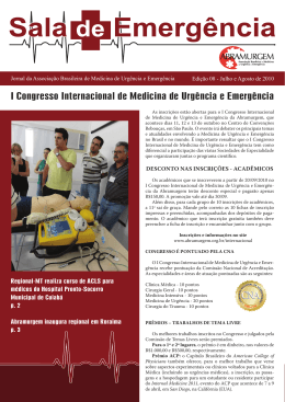 I Congresso Internacional de Medicina de Urgência e