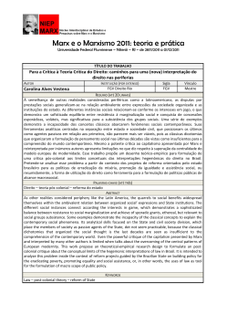 164. Para a Cr&iacute;tica &agrave; Teoria Cr&iacute;tica do Direito - NIEP-MARX