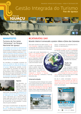 Gestão Integrada do Turismo - Foz do Iguaçu Destino do Mundo