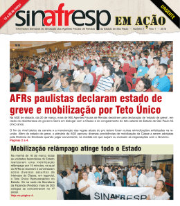 AFRs paulistas declaram estado de greve e mobilização por Teto