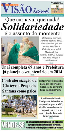 Que carnaval que nada! &eacute; o assunto do momento