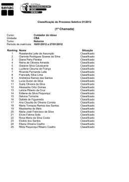 (1&ordf; Chamada)