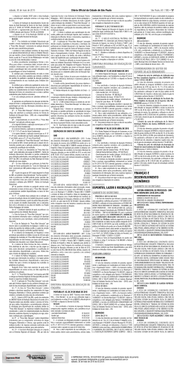 finan&ccedil;as e desenvolvimento econ&ocirc;mico esportes, lazer e recrea&ccedil;&atilde;o