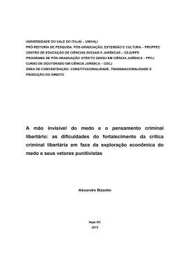 a m&atilde;o invis&iacute;vel do medo e o pensamento criminal libert&aacute;rio