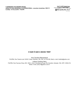 &ldquo;O que &eacute; que a bahia tem?&rdquo; Os edif&iacute;cios
