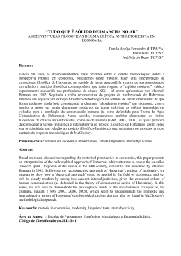 &ldquo;tudo que &eacute; s&oacute;lido desmancha no ar&rdquo;: as desventuras