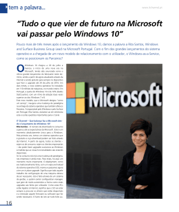 Tem a palavra: Rita Santos