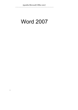 Manual do Word 2007