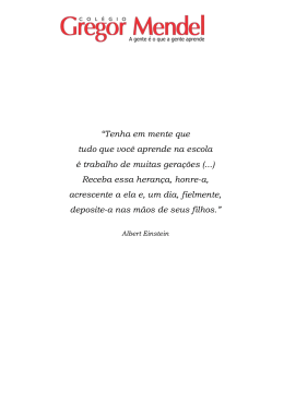 “Tenha em mente que tudo que você aprende na escola é trabalho