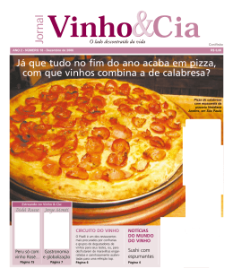 J&aacute; que tudo no fim do ano acaba em pizza, com que vinhos