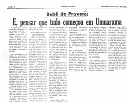 A Tribuna do Povo: E, pensar que tudo come&ccedil;ou em