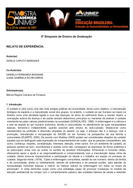 Relato de Experiência