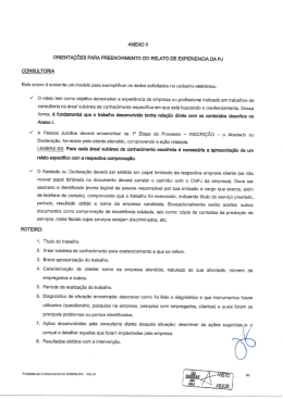 anexo ii orienta&ccedil;&otilde;es para preenchimento do relato de experiencia