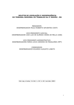 1 boletim de legisla&ccedil;&atilde;o e jurisprud&ecirc;ncia do