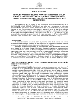 edital nº 022/2007 edital do processo seletivo para o 2