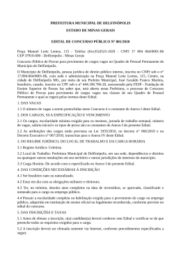 PREFEITURA MUNICIPAL DE DELFIN&Oacute;POLIS