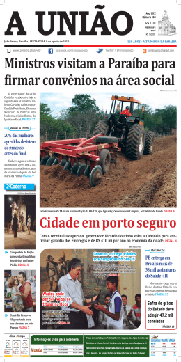 a união - Governo da Paraíba
