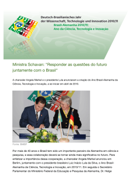 Responder as questões do futuro juntamente com o Brasil