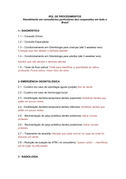 ROL DE PROCEDIMENTOS Atendimento em consult&oacute;rios