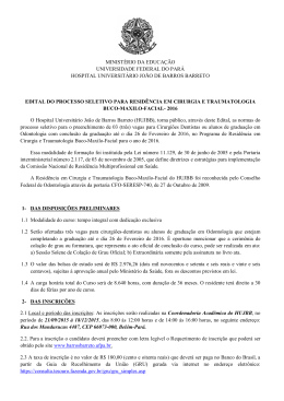 Edital - Hospital Universitário João de Barros Barreto