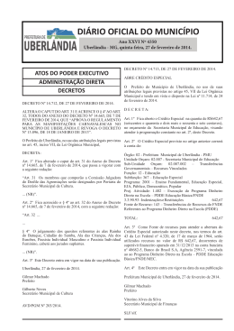 Edi&ccedil;&atilde;o 4350 - Portal da Prefeitura de Uberl&acirc;ndia