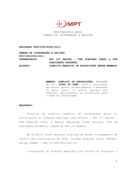 Processo PGT/CCR/nº 6592/2011 - Ministério Público do Trabalho
