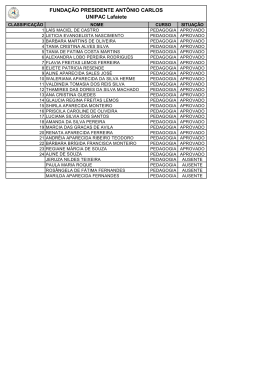 FUNDAÇÃO PRESIDENTE ANTÔNIO CARLOS UNIPAC Lafaiete