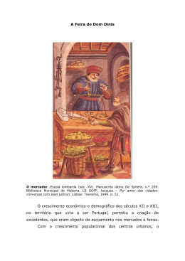 A Feira de Dom Dinis - Arquivo Municipal de Torres Vedras