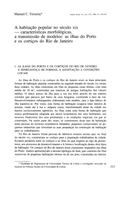A habita&ccedil;&atilde;o popular no s&eacute;culo xix - An&aacute;lise Social