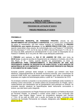 edital n 1-02/2014 - Prefeitura Municipal de Fernando Prestes