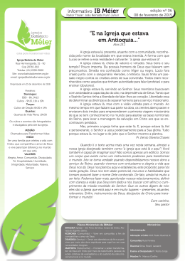 &ldquo;E na Igreja que estava em Antioquia...&rdquo;