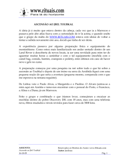ASCENSÃO AO JBEL TOUBKAL A ideia já á muito que estava
