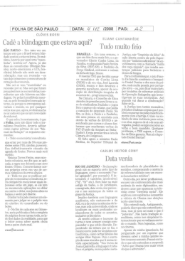 Cadê a blindagem que estava aqui?