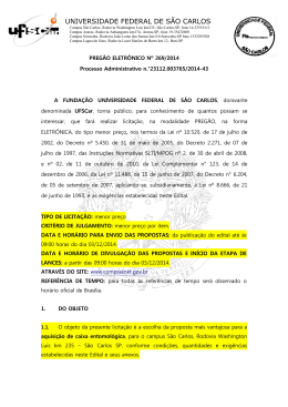 PREGÃO ELETRÔNICO Nº