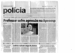 Professor sofre agress&atilde;o na Apeoesp