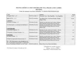 Manuais para o Ensino Profissional 2015/2016