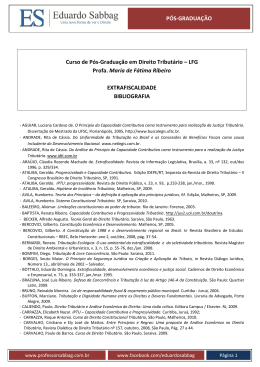 P&Oacute;S-GRADUA&Ccedil;&Atilde;O Curso de P&oacute;s-Gradua&ccedil;&atilde;o em Direito Tribut&aacute;rio