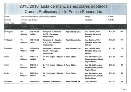 Secund&aacute;rio &ndash; Cursos Profissionais