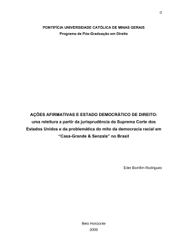 A&Ccedil;&Otilde;ES AFIRMATIVAS E ESTADO DEMOCR&Aacute;TICO DE DIREITO