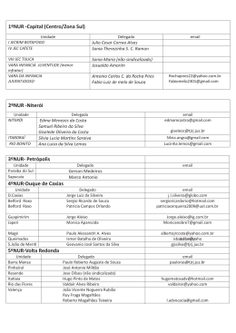 2&ordm;NUR -Niter&oacute;i 1&ordm;NUR -Capital (Centro/Zona Sul) 3&ordm;NUR