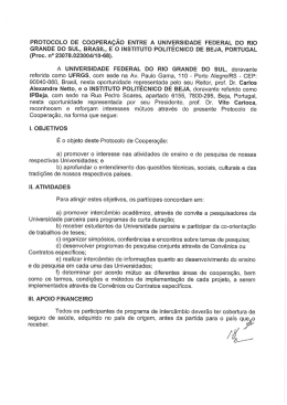 Protocolo IPBeja - Universidade Federal Rio Grande sul