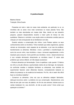 A pasteuriza&ccedil;&atilde;o
