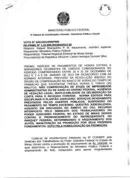 Despacho do Minist&eacute;rio P&uacute;blico Federal sobre o